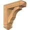 Ekena Millwork Balboa Arts and Crafts Smooth Bracket w/ Offset Brace, Western Red Cedar, 5 1/2"W x 18"D x 18"H BKT0604X18X18BOA03SWR - alternate 1